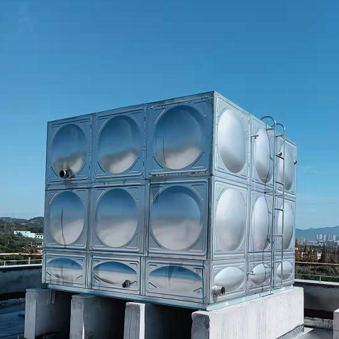 綠城春熙云境采購(gòu)寧波新寶聚不銹鋼水箱消防用水水箱30立方