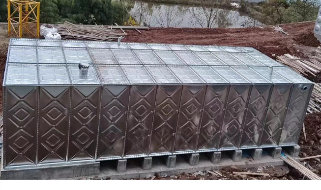 鄞州區(qū)城建檔案館庫房擴建工程采購新寶聚不銹鋼水箱無焊接裝配式水箱